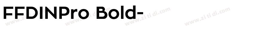 FFDINPro Bold字体转换